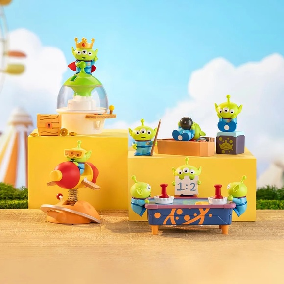 POP MART Pixar Alien Party Games Series Scene Sets-NEW SEALED BLIND BOX - Picture 2 of 4